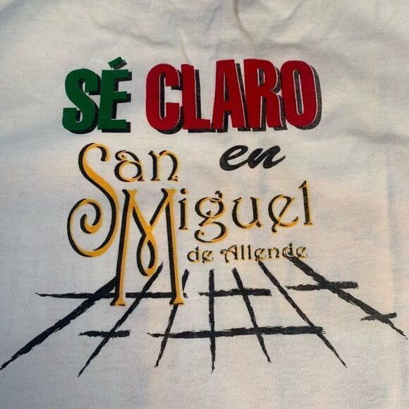 vintage 90s 1997 pamplonada San Miguel  Tee White color XL READ‎ - Picture 5 of 9